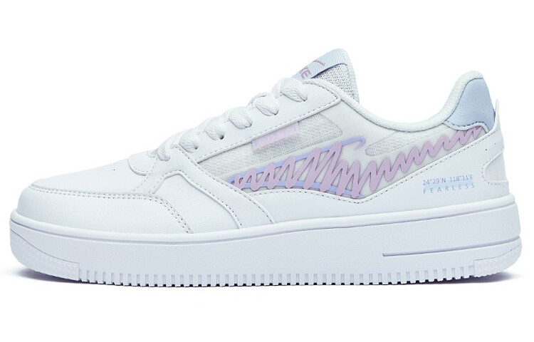 Кеды, скейтборд обувь женская низкая белый/фиолетовый Erke
Кеды, скейтборд обувь женская низкая белый/фиолетовый Erke