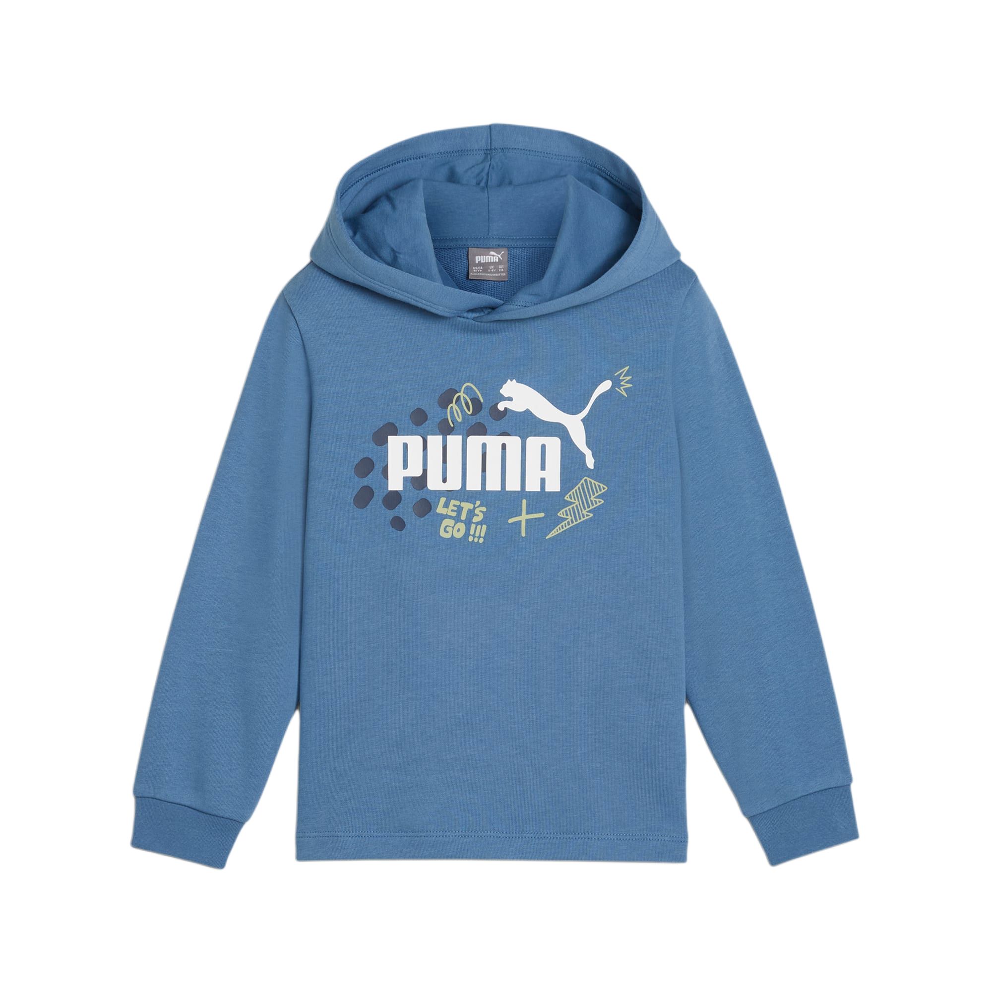PUMA Толстовка с капюшоном ESS+ синяя для детей 3-7 лет
PUMA Толстовка с капюшоном ESS+ синяя для детей 3-7 лет