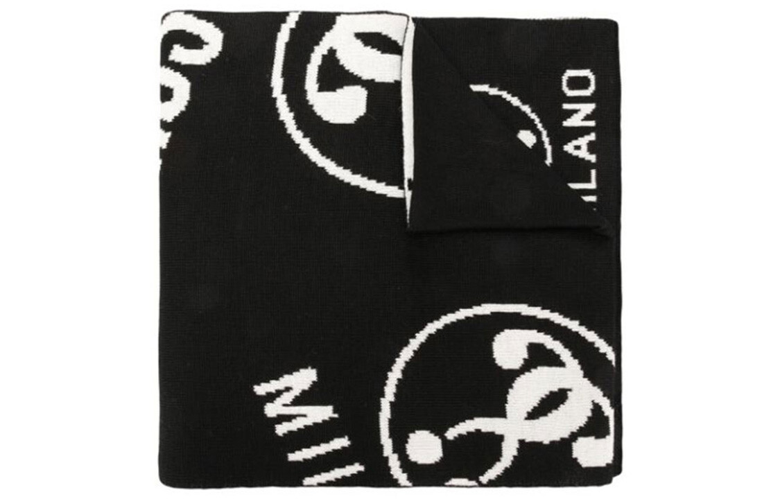 MOSCHINO Трикотажный шарф унисекс, Черный
MOSCHINO Трикотажный шарф унисекс, Черный