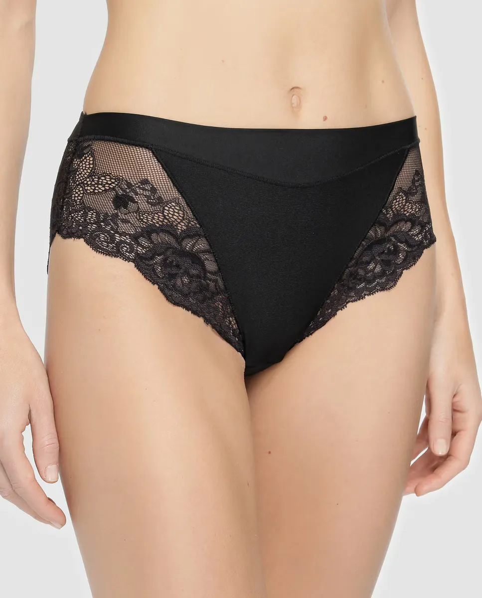 Высокие трусики Greta Janira с цветочным кружевом, черный
Высокие трусики Greta Janira с цветочным кружевом, черный