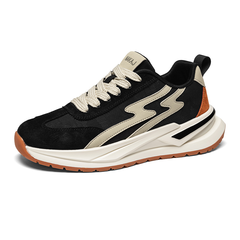 NAKAJ Мужские противоскользящие износостойкие низкие массивные кроссовки - черные, цвет Black
NAKAJ Мужские противоскользящие износостойкие низкие массивные кроссовки - черные, цвет Black