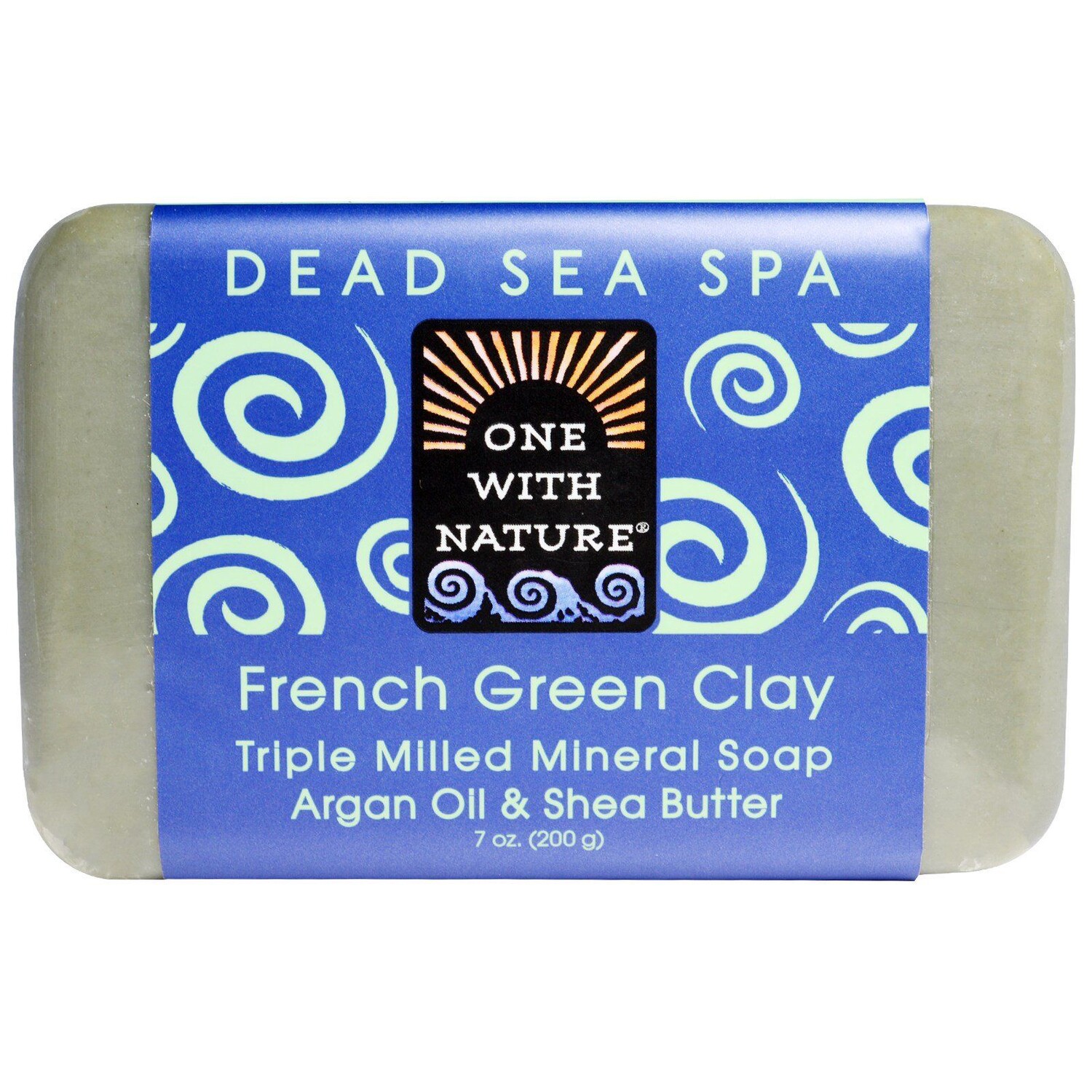 One with Nature Triple Milled Mineral Soap Bar French Green Clay 7 oz (200 g)
One with Nature Triple Milled Mineral Soap Bar French Green Clay 7 oz (200 g)