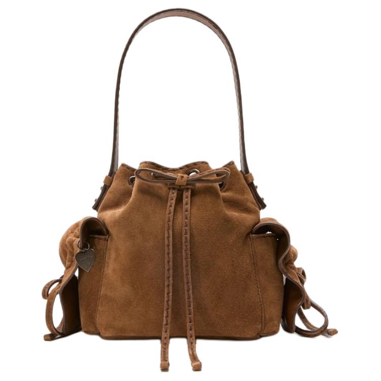 Acne Studios Мультикарманная замшевая мини-сумка-ведро из коровьей кожи коричневый женский плечевой аксессуар
Acne Studios Мультикарманная замшевая мини-сумка-ведро из коровьей кожи коричневый женский плечевой аксессуар