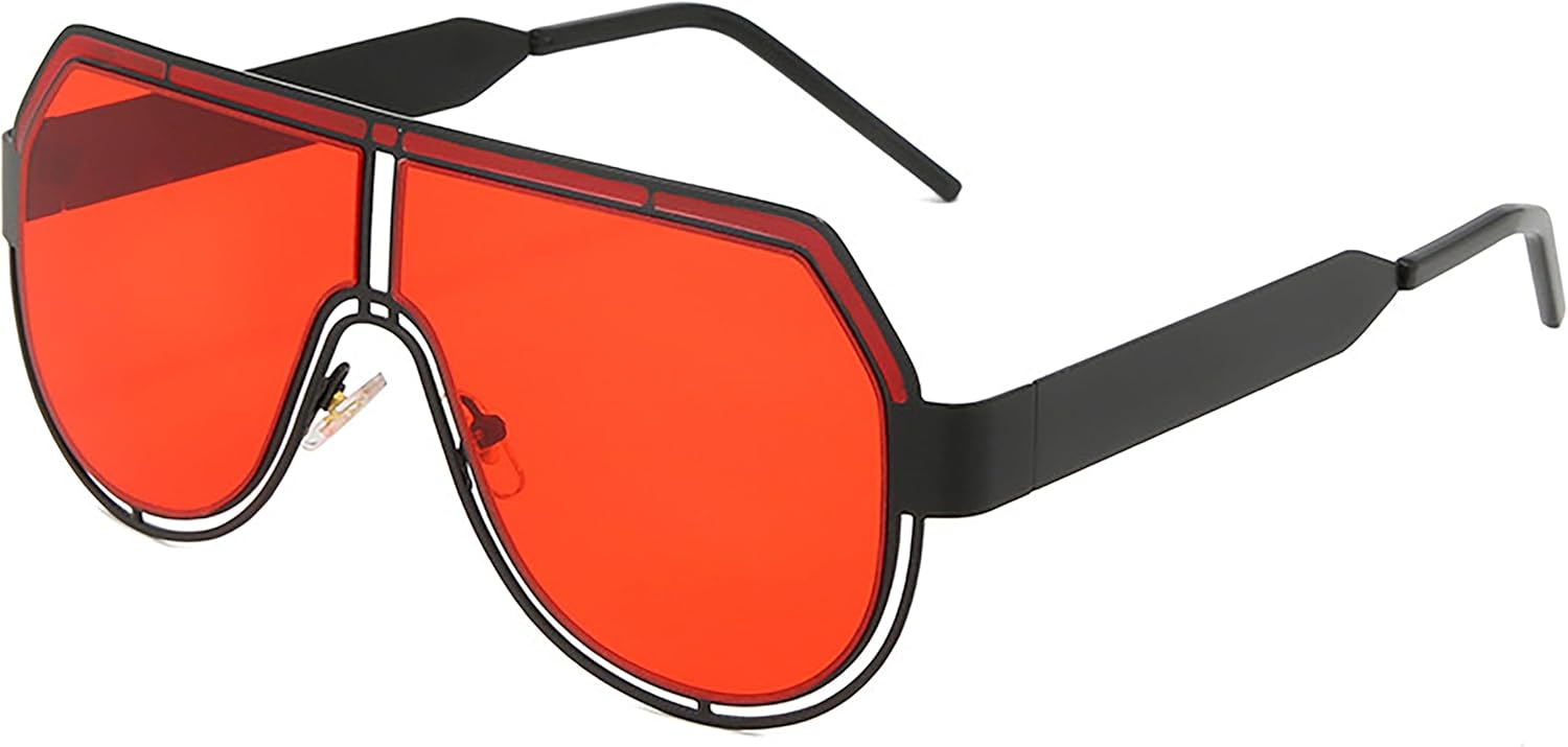 Солнцезащитные очки с плоской верхней частью, увеличенного размера, цельные, из пластика и металла, ретро, для женщин и мужчин, с защитой от УФ-излучения UV400 Generic, F
Солнцезащитные очки с плоской верхней частью, увеличенного размера, цельные, из пластика и металла, ретро, для женщин и мужчин, с защитой от УФ-излучения UV400 Generic, F