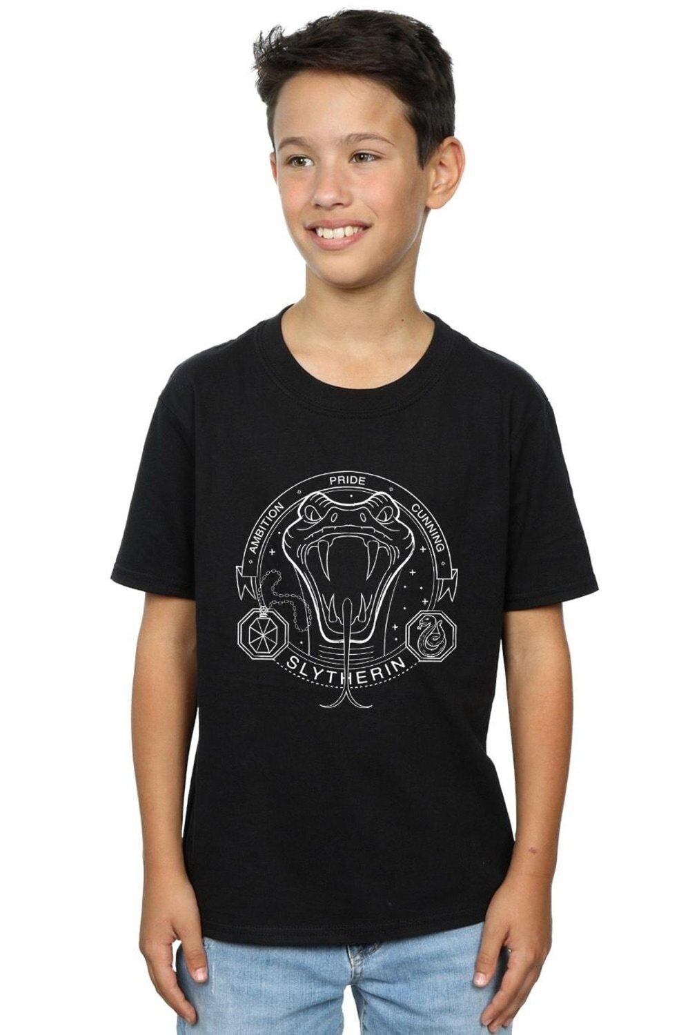 Футболка с печатью Слизерина Harry Potter, черный
Футболка с печатью Слизерина Harry Potter, черный