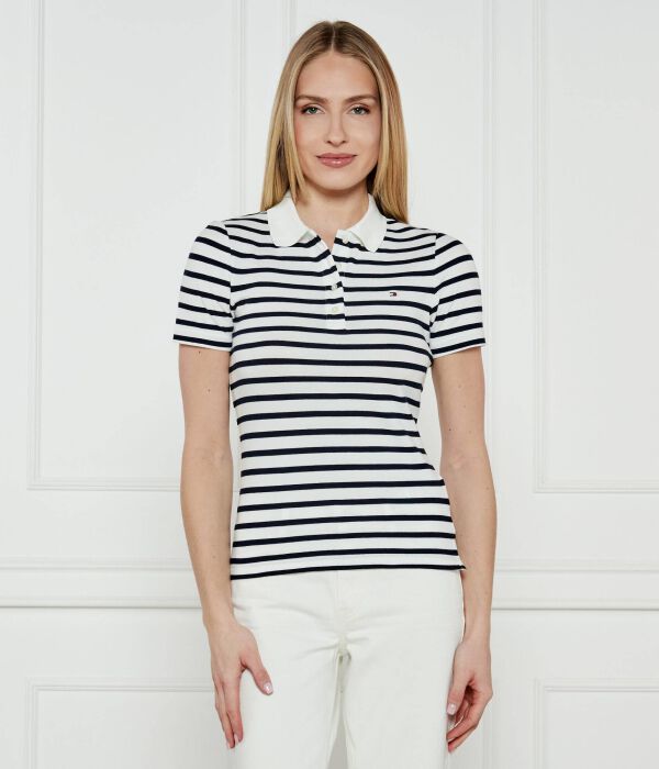 Футболка поло женская Tommy Hilfiger 1985 облегающего кроя в полоску, сине-белый
Футболка поло женская Tommy Hilfiger 1985 облегающего кроя в полоску, сине-белый