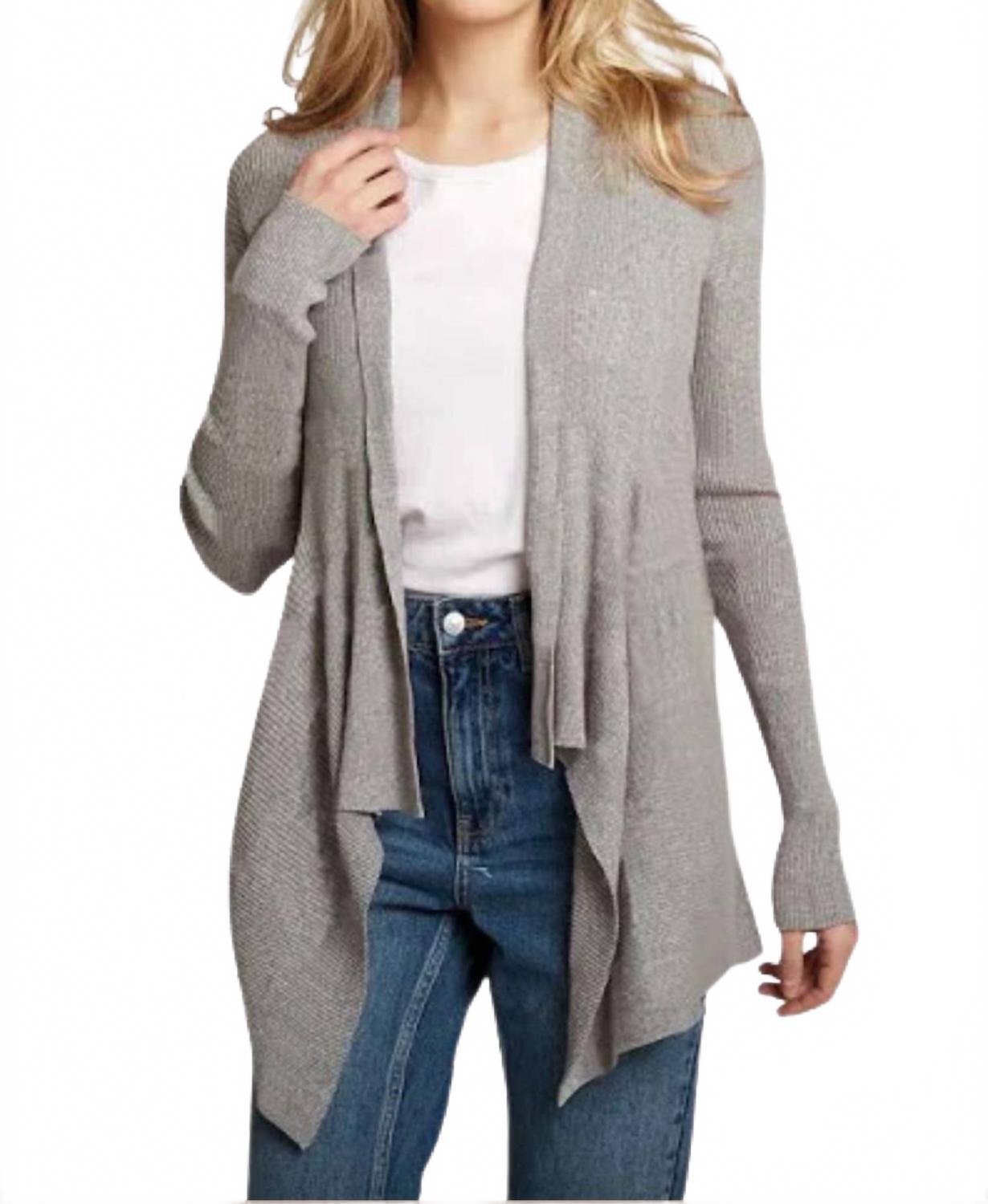 Хлопковый кардиган с ребристым кроем в стиле свитшота, серый Autumn Cashmere
Хлопковый кардиган с ребристым кроем в стиле свитшота, серый Autumn Cashmere