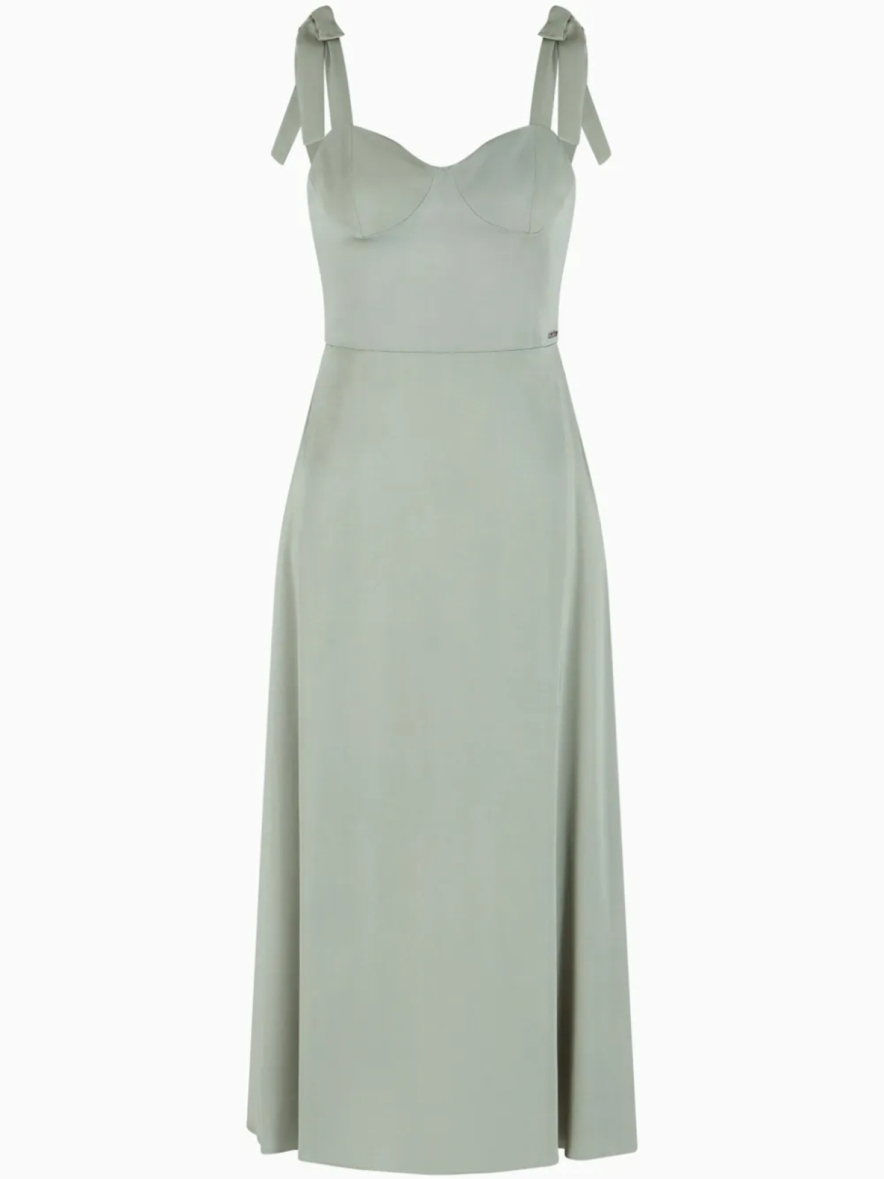 Платье с бантом и завязками на плечах Armani Exchange, зеленый
Платье с бантом и завязками на плечах Armani Exchange, зеленый