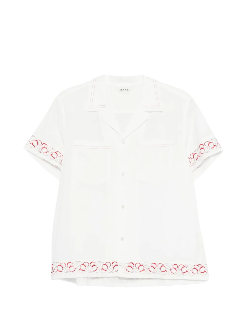 Рубашка с вышивкой Cherry Lane Bode, белый
Рубашка с вышивкой Cherry Lane Bode, белый