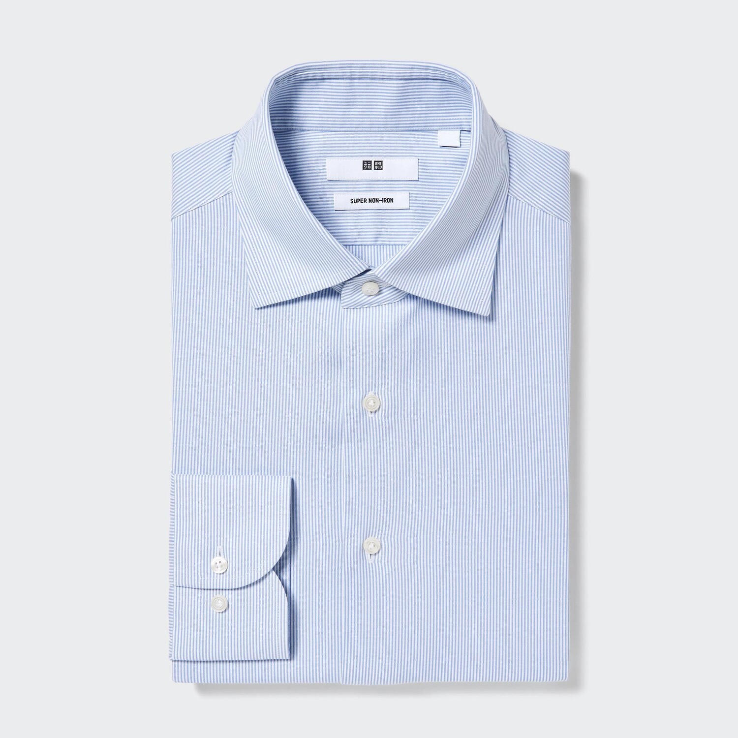Рубашка UNIQLO Super Non-iron стандартного кроя в полоску с полукруглым воротником, синий
Рубашка UNIQLO Super Non-iron стандартного кроя в полоску с полукруглым воротником, синий
