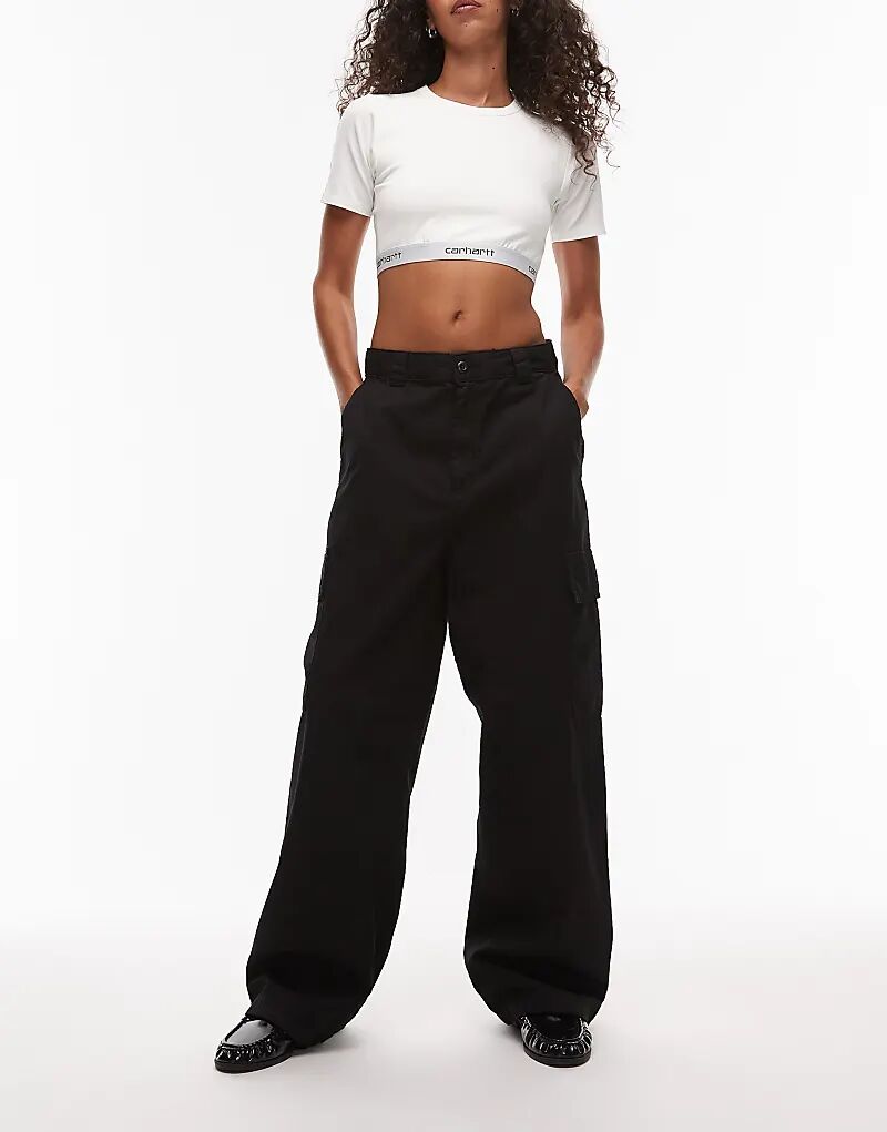 Брюки-карго Carhartt WIP Kingston черного цвета
Брюки-карго Carhartt WIP Kingston черного цвета