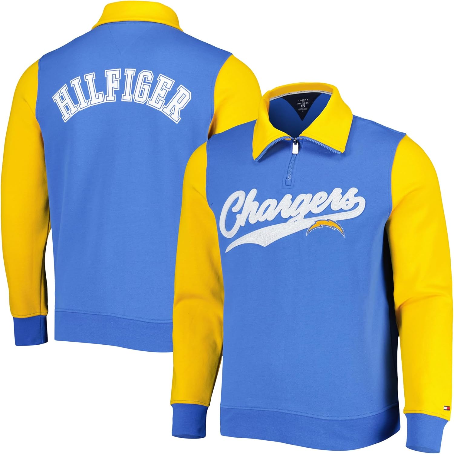 Мужская толстовка Tommy Hilfiger NFL Aiden с застежкой-молнией Quarter-Zip, Los Angeles Chargers, Powder Blue
Мужская толстовка Tommy Hilfiger NFL Aiden с застежкой-молнией Quarter-Zip, Los Angeles Chargers, Powder Blue