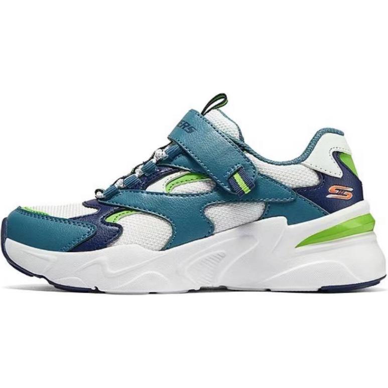 Детская повседневная обувь для мальчиков Skechers Kids, белый/зеленый 
Детская повседневная обувь для мальчиков Skechers Kids, белый/зеленый