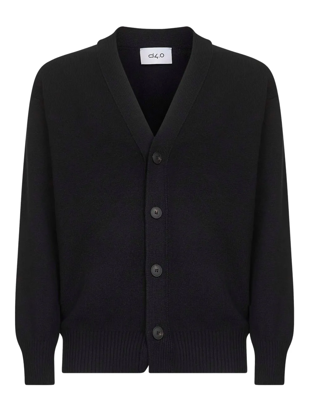 Шерстяной кардиган с V-образным вырезом D4.0, черный
Шерстяной кардиган с V-образным вырезом D4.0, черный