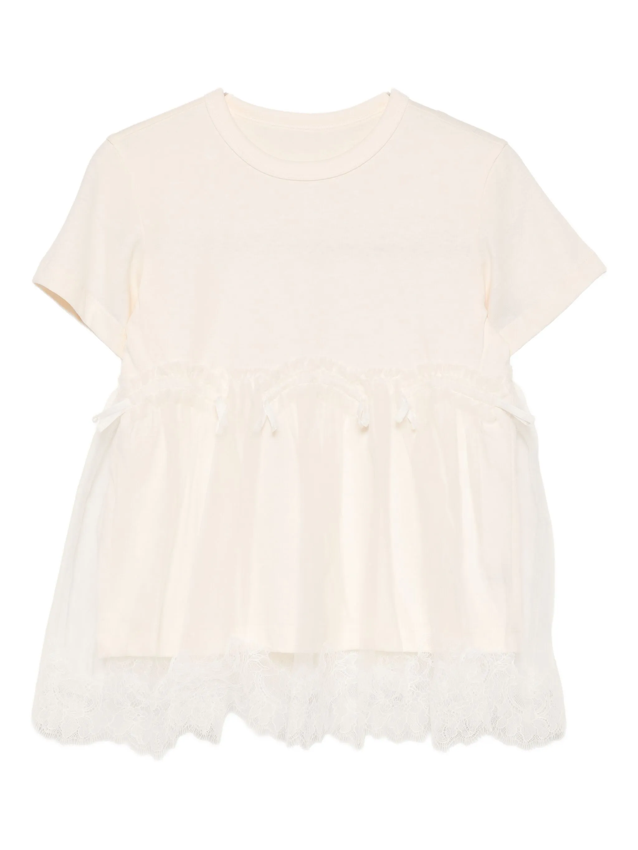 Футболка с кружевным подолом Jnby By Jnby, кремовый
Футболка с кружевным подолом Jnby By Jnby, кремовый