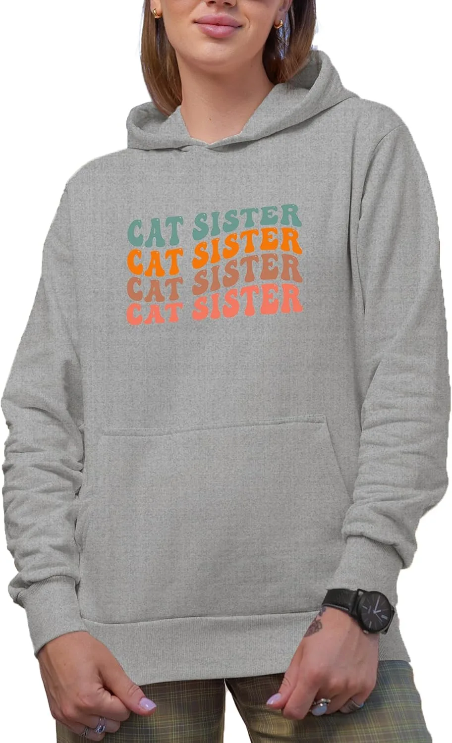 Толстовка с капюшоном Cat Sister, ретро-принт Make Your Mark Design
Толстовка с капюшоном Cat Sister, ретро-принт Make Your Mark Design