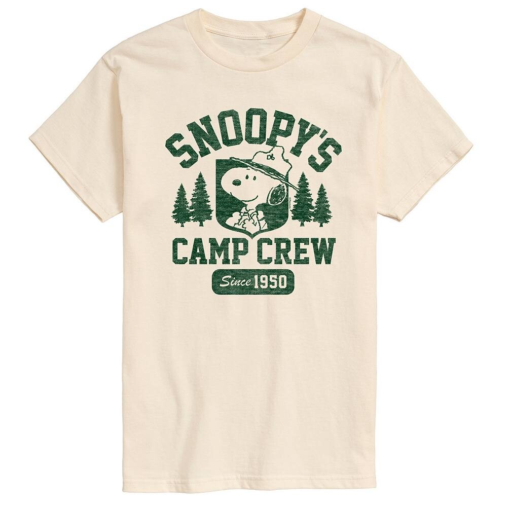 Мужская футболка с рисунком Peanuts Snoopys Camp Crew Licensed Character, цвет Cream
Мужская футболка с рисунком Peanuts Snoopys Camp Crew Licensed Character, цвет Cream
