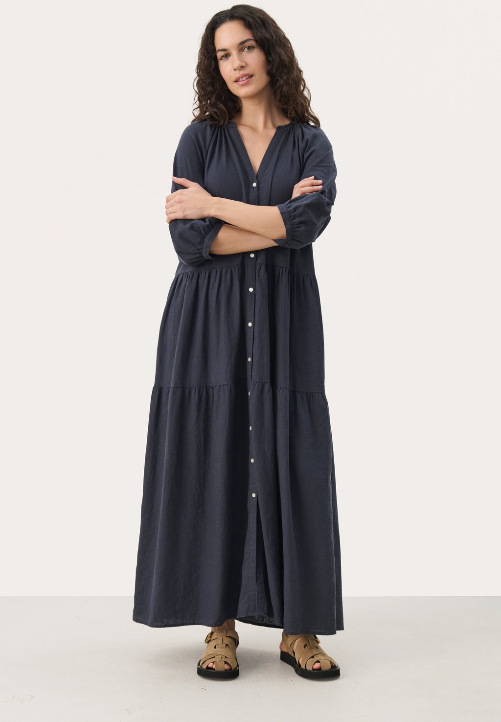 Длинное платье Part Two, темно-синий
Длинное платье Part Two, темно-синий