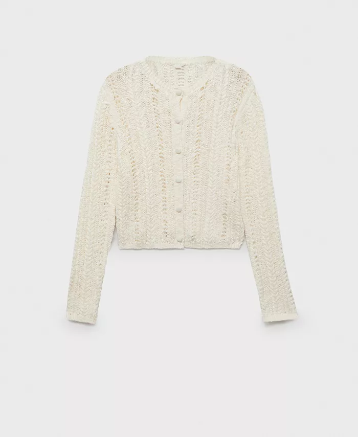 Женский ажурный вязаный кардиган MANGO, коричневый/бежевый
Женский ажурный вязаный кардиган MANGO, коричневый/бежевый