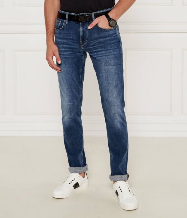 Джинсы мужские Guess Jeans прямого кроя, синий 
Джинсы мужские Guess Jeans прямого кроя, синий