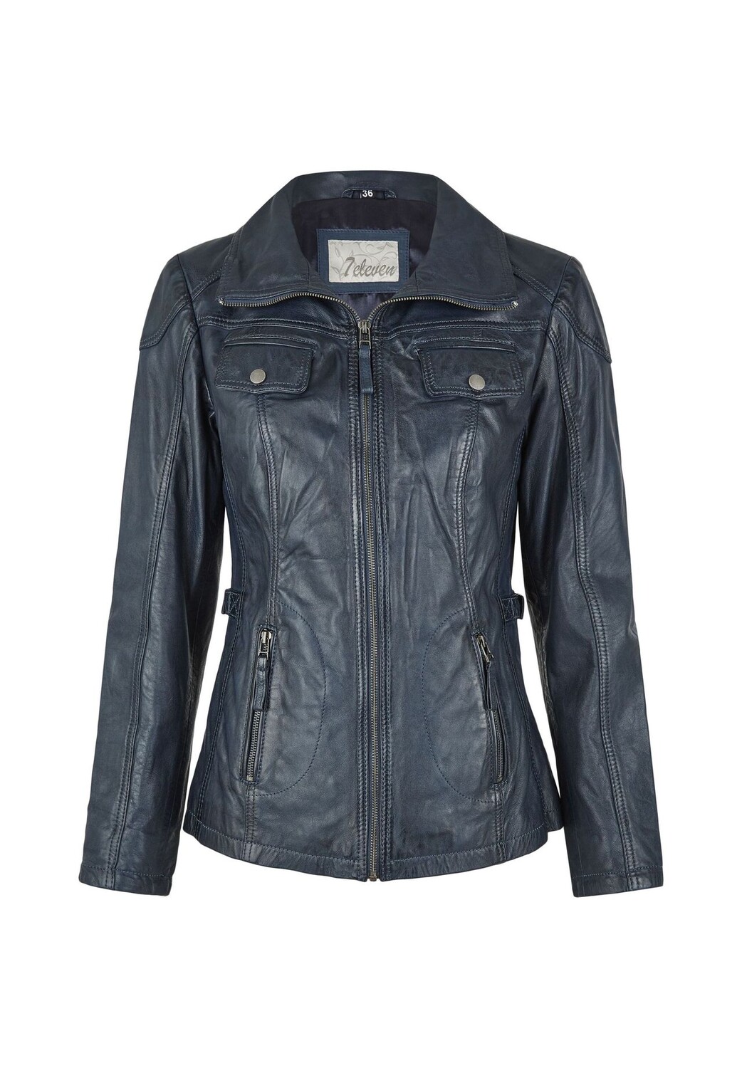 Кожаная куртка мерль 7eleven, темно-синий 
Кожаная куртка мерль 7eleven, темно-синий
