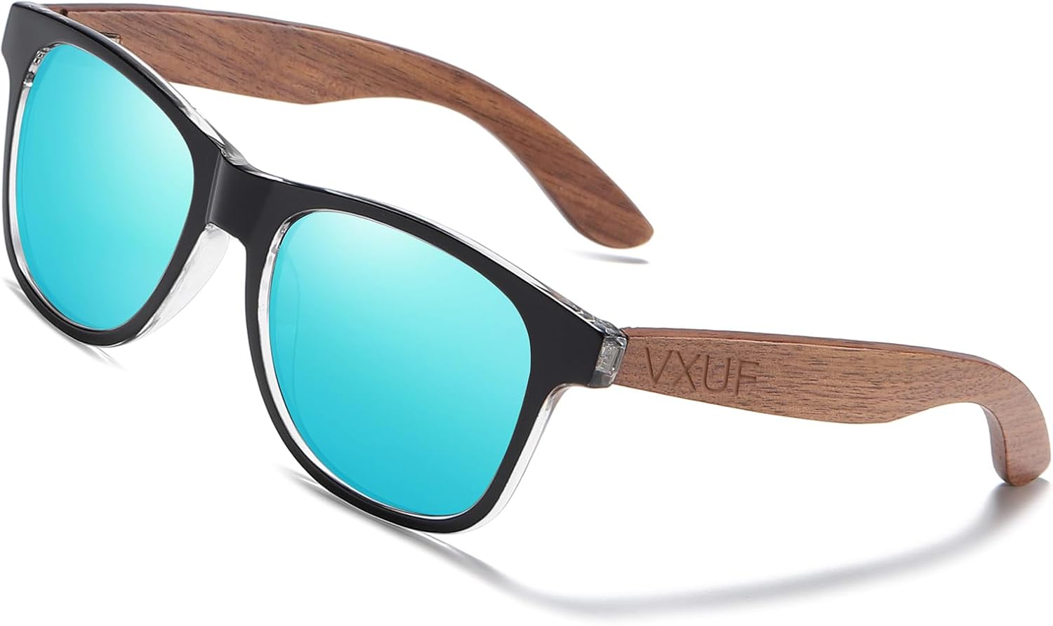 Деревянные поляризованные солнцезащитные очки для мужчин и женщин с защитой от UVA/UVB-лучей, оправа из бамбука, зеркальные солнцезащитные очки VXUF, Blue Lens/Black Walnut
Деревянные поляризованные солнцезащитные очки для мужчин и женщин с защитой от UVA/UVB-лучей, оправа из бамбука, зеркальные солнцезащитные очки VXUF, Blue Lens/Black Walnut