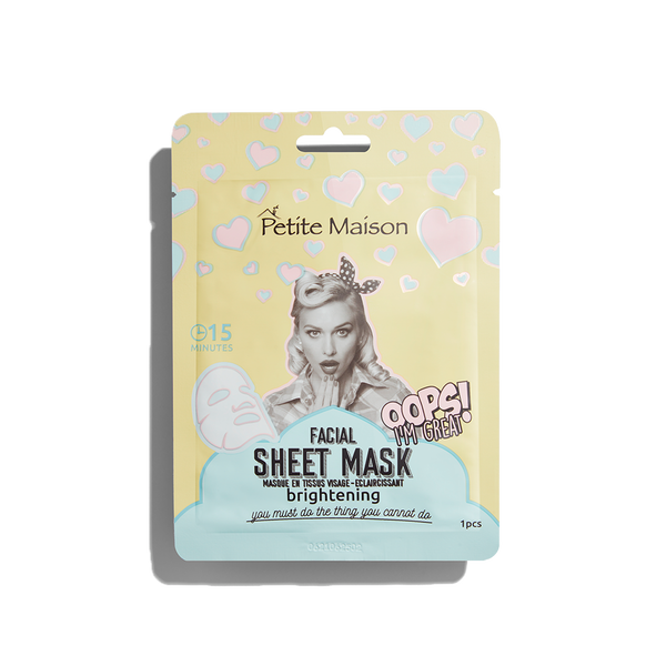 Осветляющая тканевая маска для лица, 25 мл Petite Maison Facial sheet mask brightening
Осветляющая тканевая маска для лица, 25 мл Petite Maison Facial sheet mask brightening
