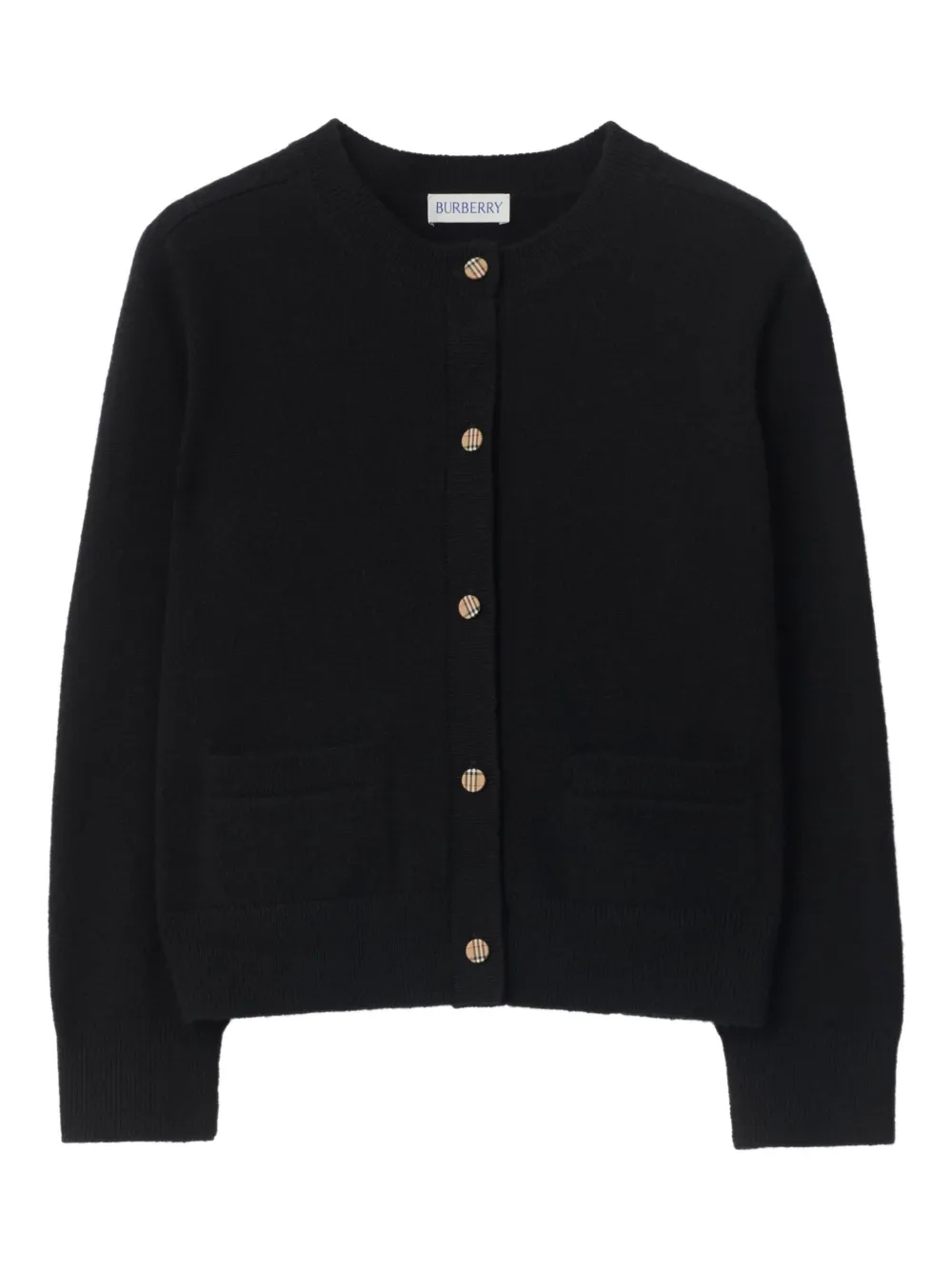 Клетчатый кардиган с нашивками на локтях Burberry Kids, черный
Клетчатый кардиган с нашивками на локтях Burberry Kids, черный