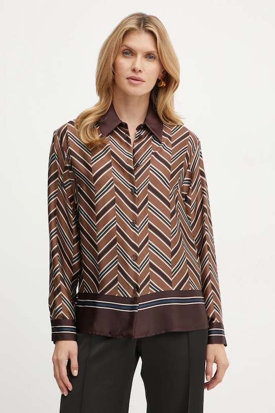 Шелковая рубашка LIQUIRIZIA Luisa Spagnoli, коричневый
Шелковая рубашка LIQUIRIZIA Luisa Spagnoli, коричневый