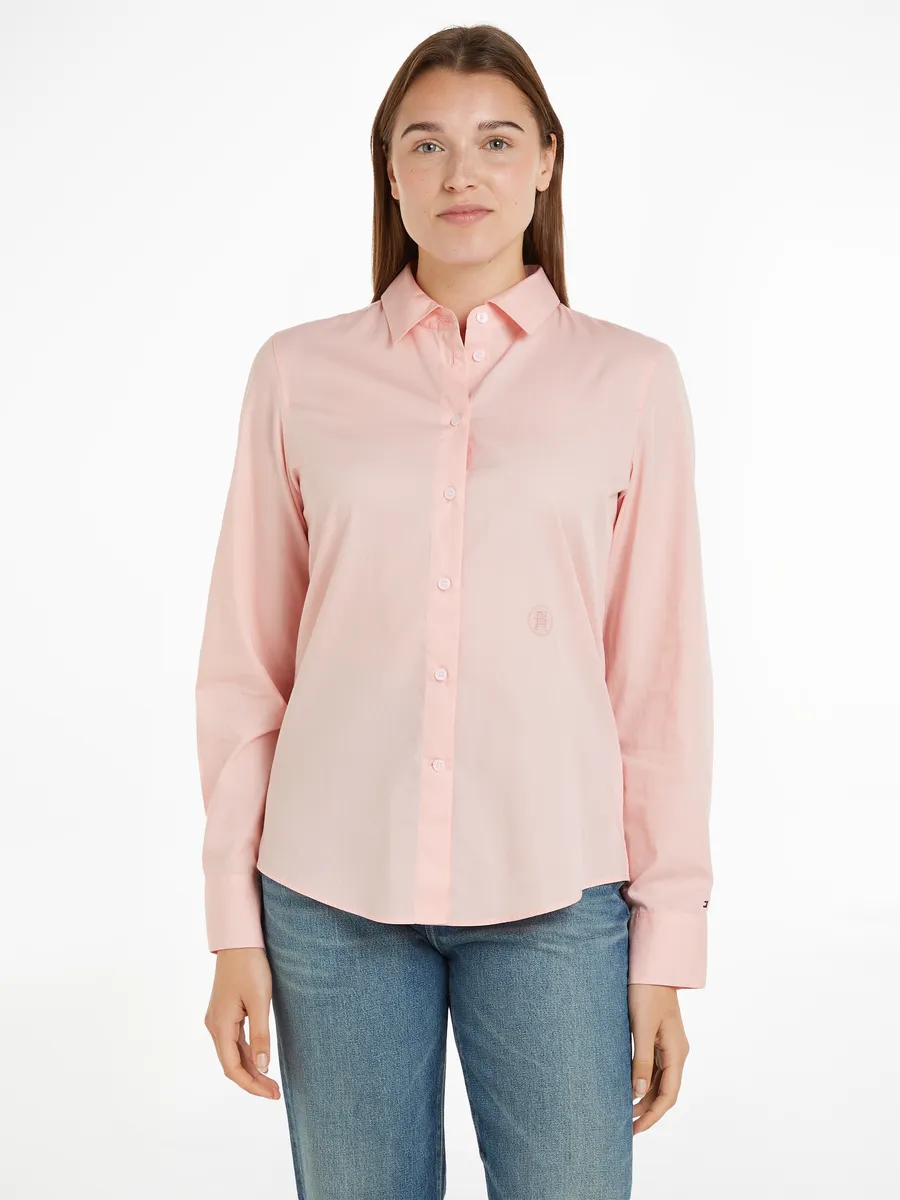 Блузка-рубашка Tommy Hilfiger "ESS POPLIN REGULAR SHIRT", из поплина, с вышитым логотипом Tommy Hilfiger, розовый
Блузка-рубашка Tommy Hilfiger "ESS POPLIN REGULAR SHIRT", из поплина, с вышитым логотипом Tommy Hilfiger, розовый