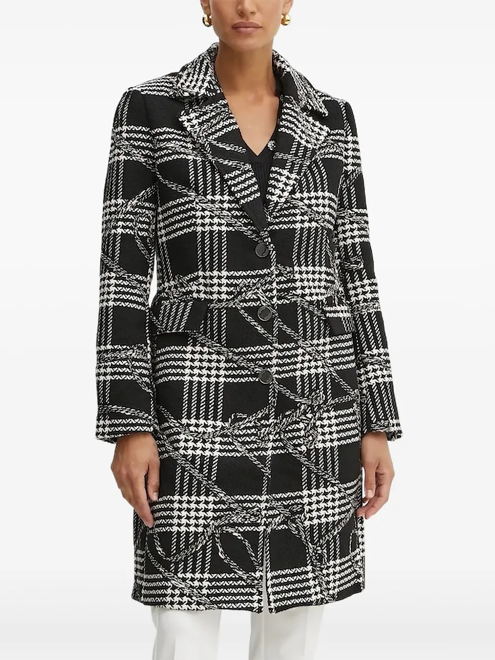 Пальто в клетку с зазубринами GUESS USA, черный
Пальто в клетку с зазубринами GUESS USA, черный