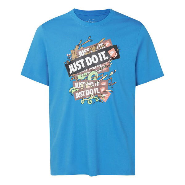 Футболка just doit casual sports алфавитный принт короткий рукав Nike, синий
Футболка just doit casual sports алфавитный принт короткий рукав Nike, синий