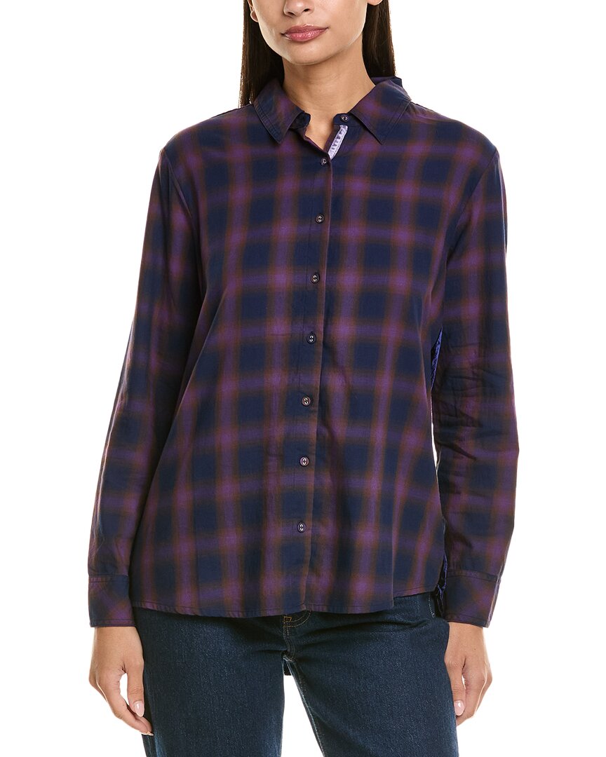 Джонни Уэс Контрастная рубашка Johnny Was, фиолетовый 
Джонни Уэс Контрастная рубашка Johnny Was, фиолетовый