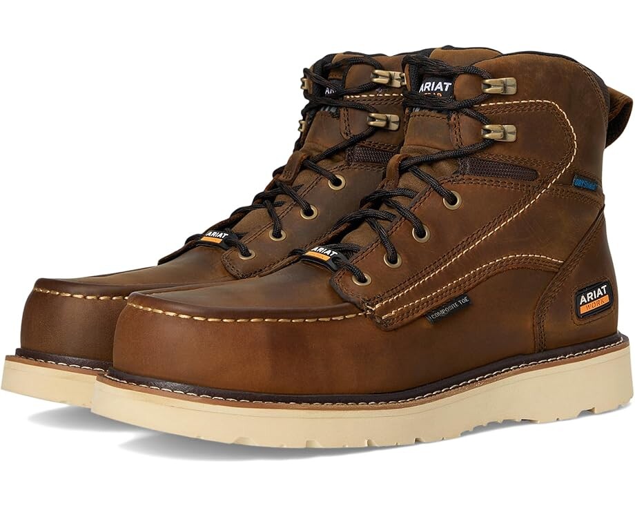 Ботинки Ariat Rebar Wedge Moc Toe 6" Waterproof Composite Toe Work Boots, цвет Distressed Brown
Ботинки Ariat Rebar Wedge Moc Toe 6" Waterproof Composite Toe Work Boots, цвет Distressed Brown