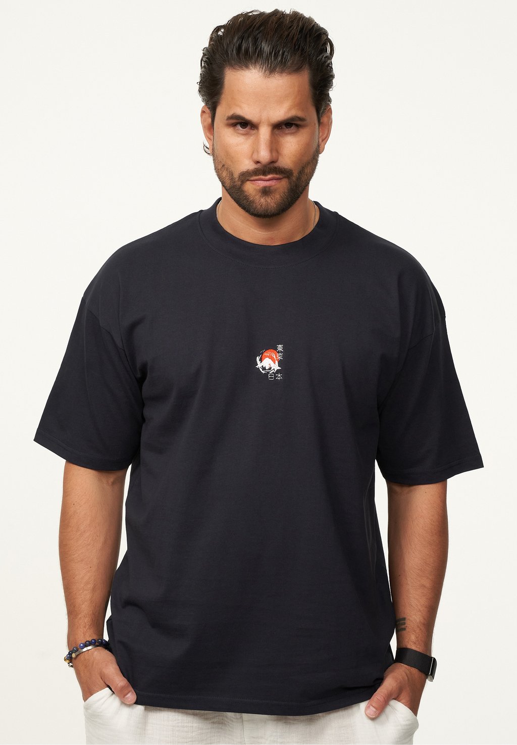 Футболка с принтом OVERSIZE One Redox, темно-синий 
Футболка с принтом OVERSIZE One Redox, темно-синий