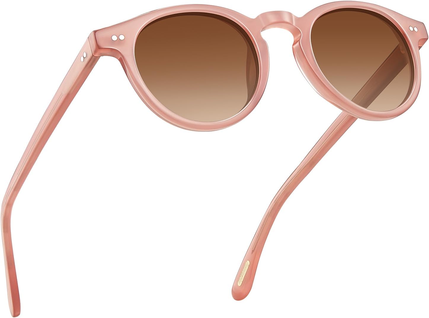 Солнцезащитные очки AVAWAY для женщин и мужчин, маленькие, поляризованные, с круглой оправой из ацетата, защита от УФ-излучения UV400, для вождения, отдыха, летних прогулок, A8: Blush Pink / Gradient Brown Lens
Солнцезащитные очки AVAWAY для женщин и мужчин, маленькие, поляризованные, с круглой оправой из ацетата, защита от УФ-излучения UV400, для вождения, отдыха, летних прогулок, A8: Blush Pink / Gradient Brown Lens