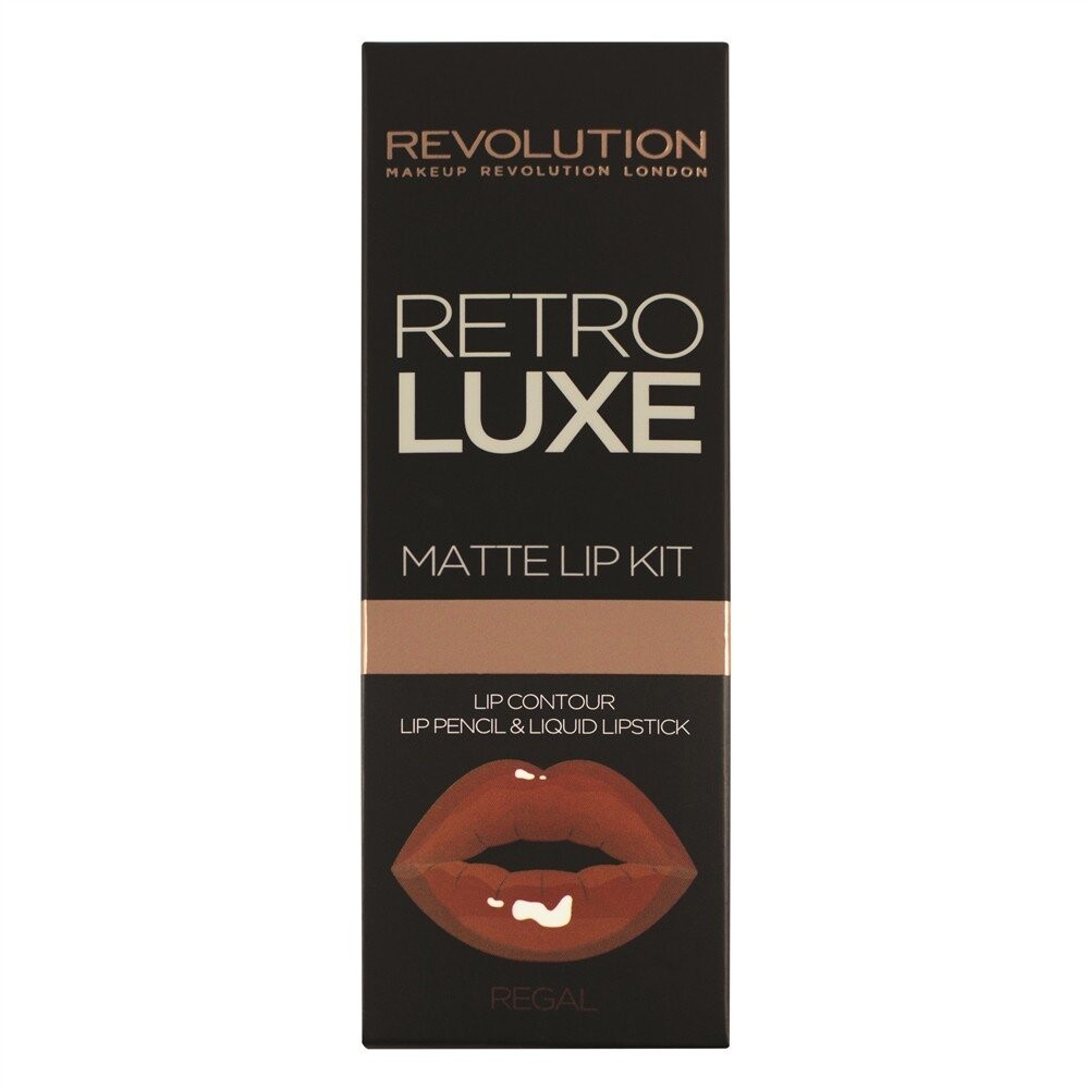 Makeup Revolution, Наборы матовых губ Retro Luxe, карандаш для губ + блеск для губ Regal, 1 г + 5,5 мл
Makeup Revolution, Наборы матовых губ Retro Luxe, карандаш для губ + блеск для губ Regal, 1 г + 5,5 мл