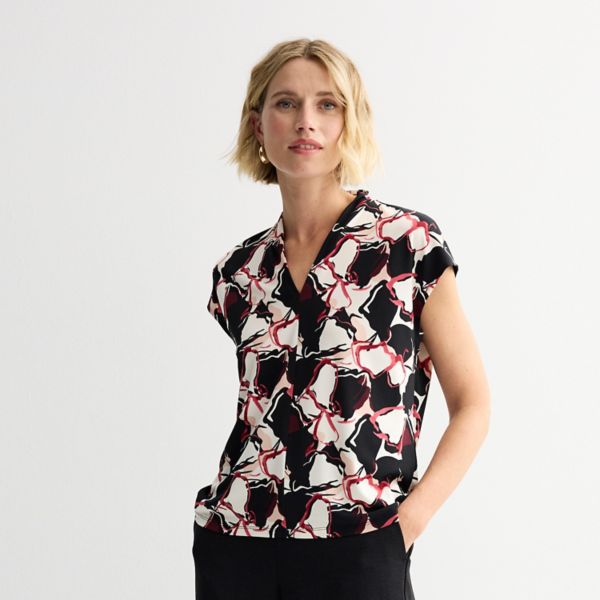 Миниатюрный трикотажный топ с V-образным вырезом Nine West, цвет pink mid poppy
Миниатюрный трикотажный топ с V-образным вырезом Nine West, цвет pink mid poppy