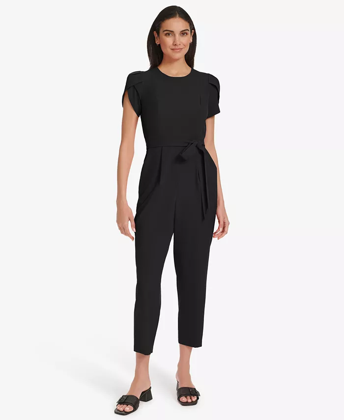 Женский зауженный комбинезон с короткими рукавами Calvin Klein, черный
Женский зауженный комбинезон с короткими рукавами Calvin Klein, черный