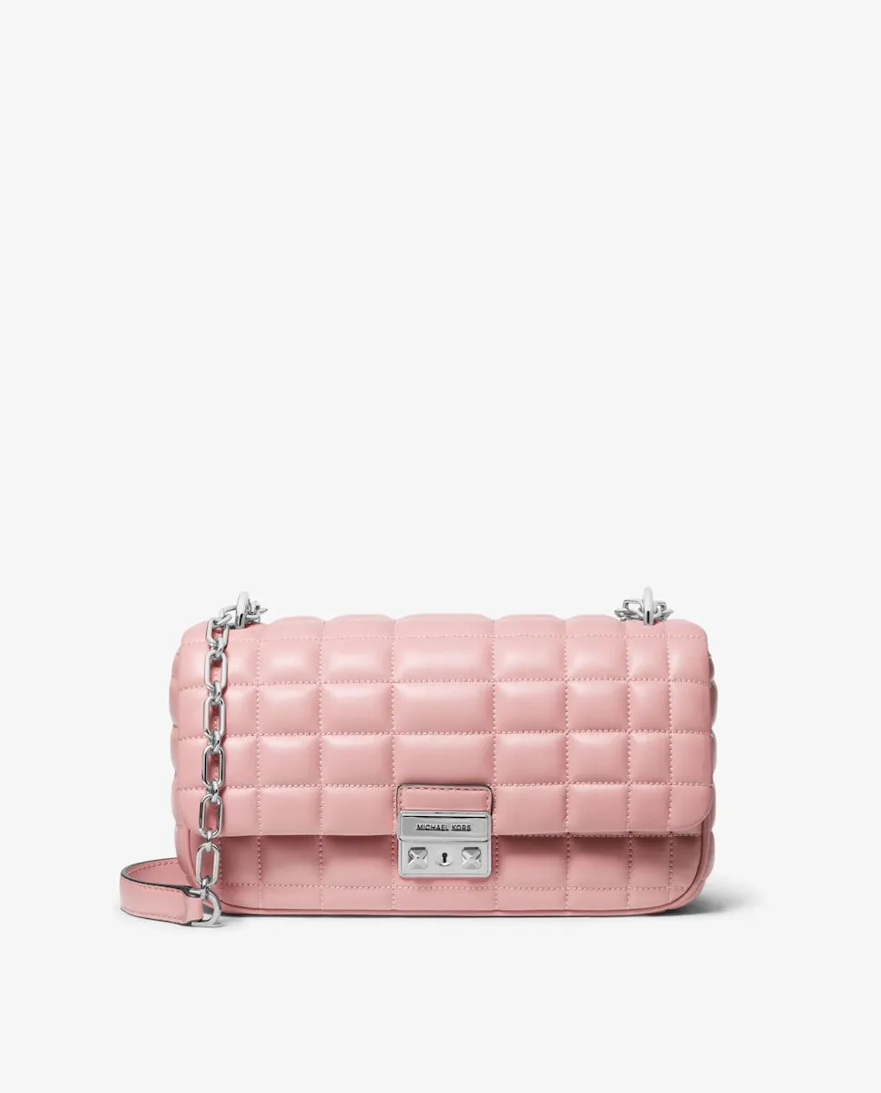 Сумка через плечо из стеганой кожи Tribeca Michael Michael Kors, розовый
Сумка через плечо из стеганой кожи Tribeca Michael Michael Kors, розовый