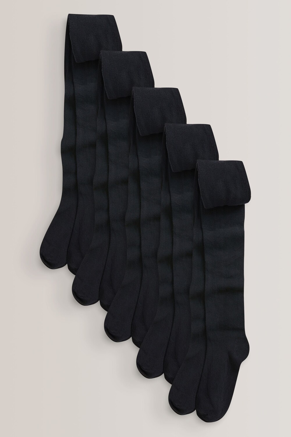 Комплект из 5 пар колготок для школы с высоким содержанием хлопка Next, черный 
Комплект из 5 пар колготок для школы с высоким содержанием хлопка Next, черный