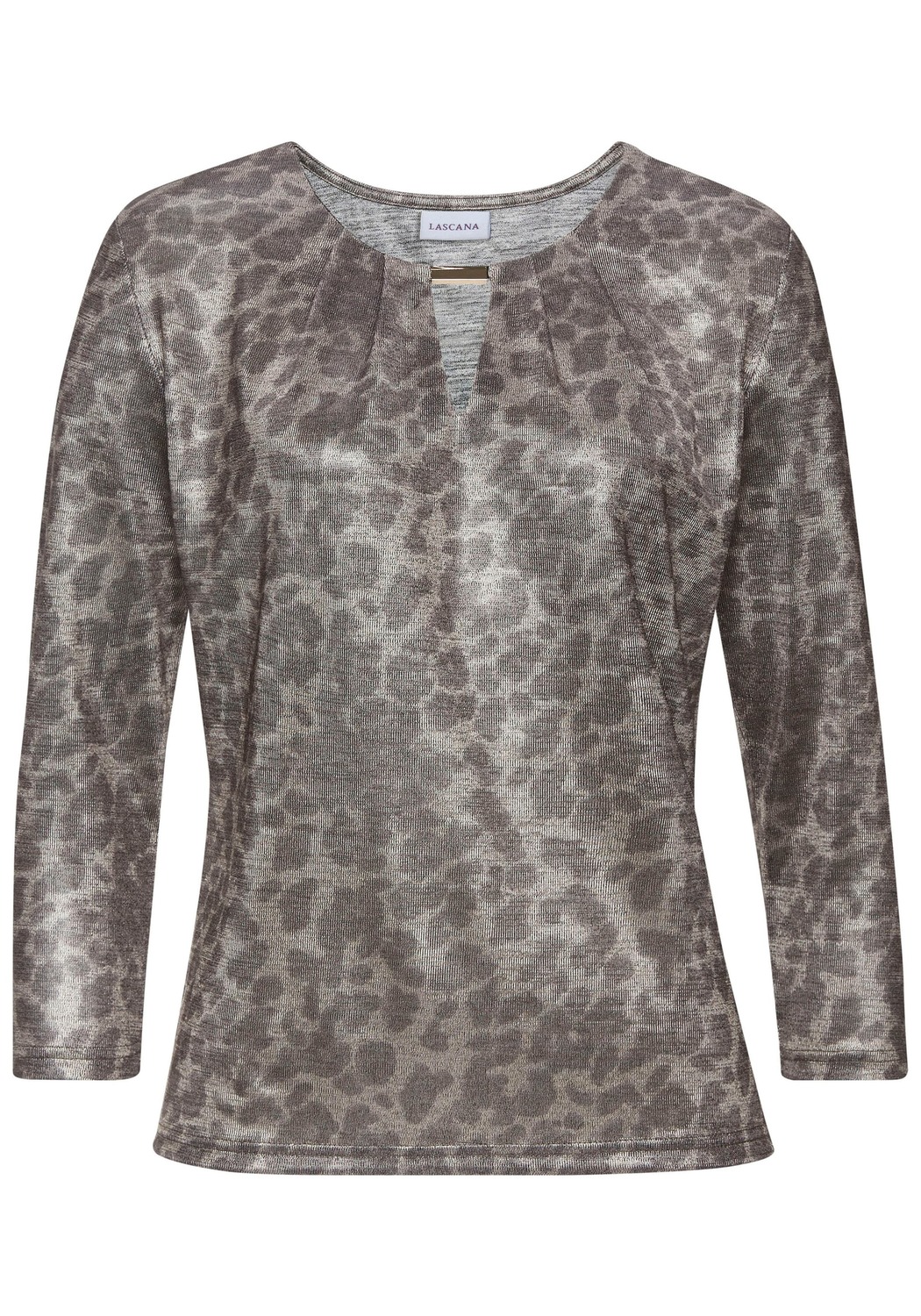 LASCANA Лонгслив в серебристо-сером цвете
LASCANA Лонгслив в серебристо-сером цвете