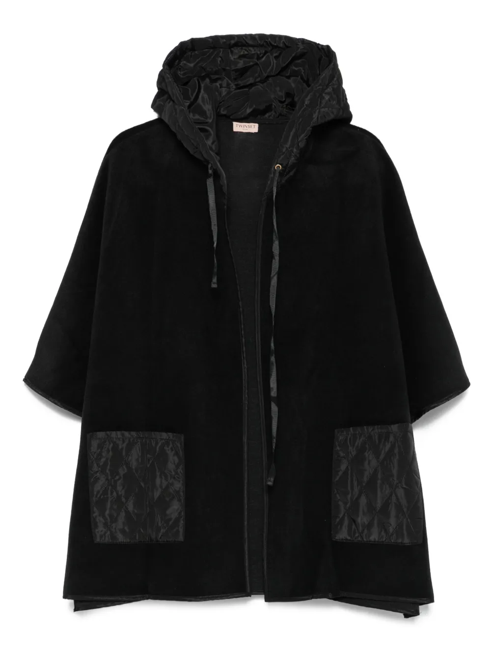 Куртка с капюшоном и стеганым карманом TWINSET, черный
Куртка с капюшоном и стеганым карманом TWINSET, черный