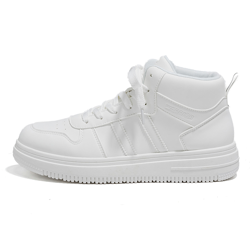WARRIOR Противоскользящие износостойкие высокие кроссовки для скейтбординга, мужские, белые 
WARRIOR Противоскользящие износостойкие высокие кроссовки для скейтбординга, мужские, белые