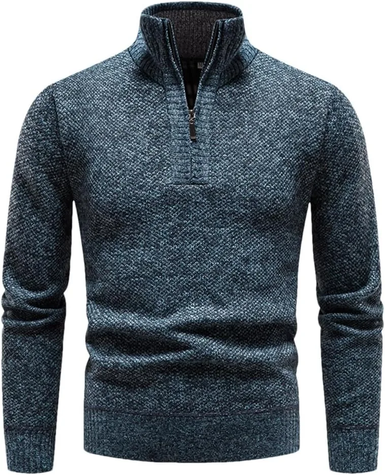 Мужской вязаный свитер Slim Mock Neck с полумолнией, утепленный флисом Dninmim
Мужской вязаный свитер Slim Mock Neck с полумолнией, утепленный флисом Dninmim