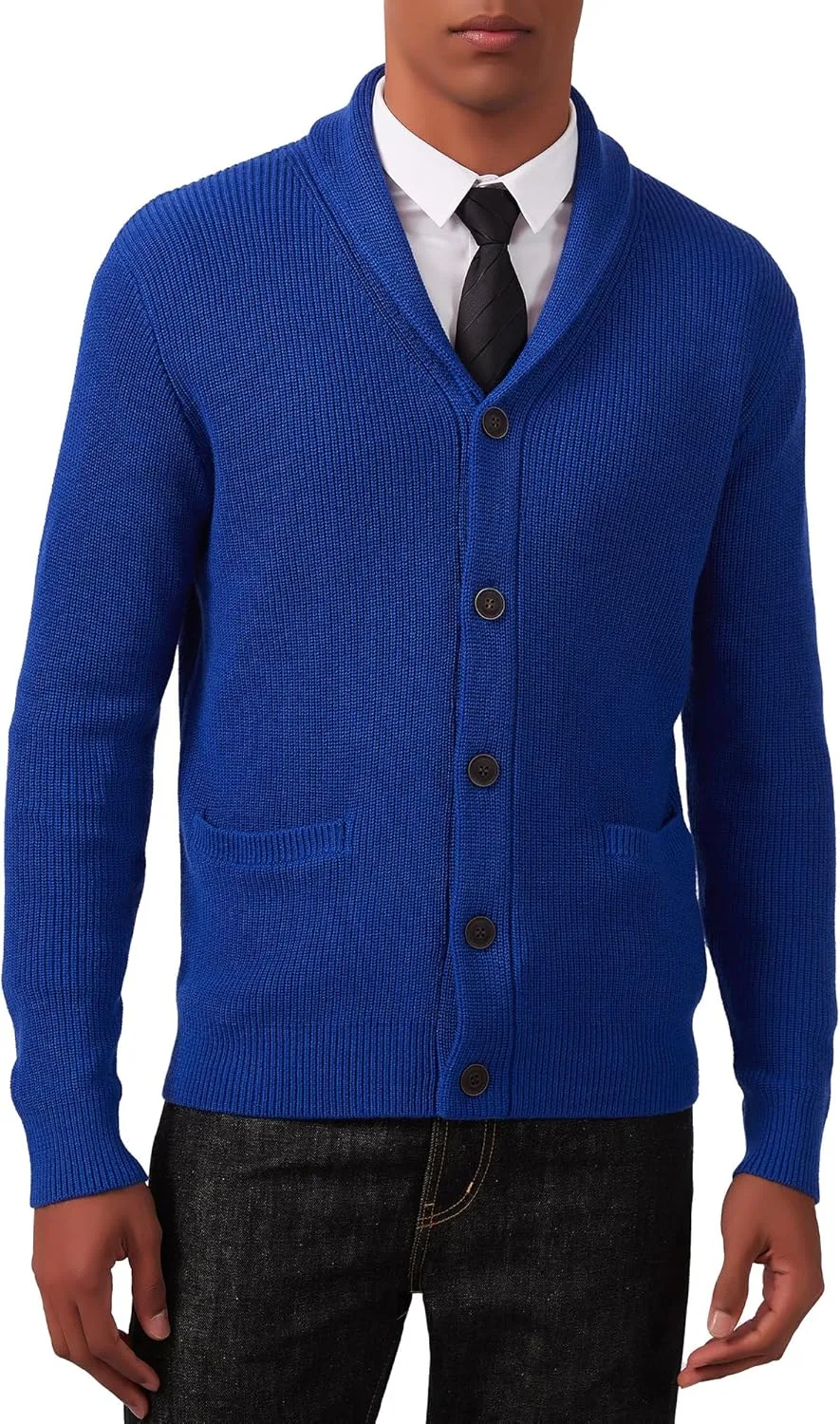 Мужской кардиган Kallspin из шерстяной смеси с воротником-шалью и карманами
Мужской кардиган Kallspin из шерстяной смеси с воротником-шалью и карманами