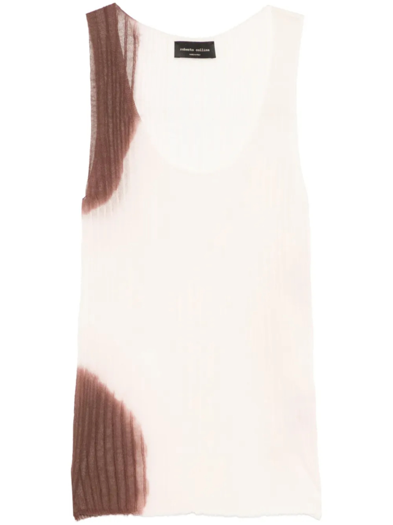 Roberto Collina топ в рубчик, нейтральный 
Roberto Collina топ в рубчик, нейтральный