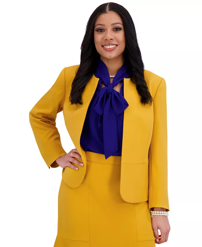 Женская куртка нараспашку, стандартные и большие размеры Kasper, золотой
Женская куртка нараспашку, стандартные и большие размеры Kasper, золотой