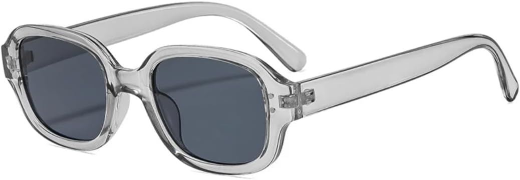 Винтажные квадратные солнцезащитные очки с заклепками для женщин, модные очки конфетных цветов, защита от УФ-излучения UV400 для мужчин, прозрачная оправа TVTBBVV, Grey Grey
Винтажные квадратные солнцезащитные очки с заклепками для женщин, модные очки конфетных цветов, защита от УФ-излучения UV400 для мужчин, прозрачная оправа TVTBBVV, Grey Grey