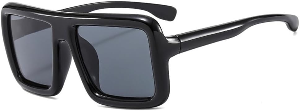 LVTFCO Модные солнцезащитные очки большого размера конфетных цветов для женщин, защита от УФ-излучения UV400, ретро-стиль, панк, мужские солнцезащитные очки, Black Gray
LVTFCO Модные солнцезащитные очки большого размера конфетных цветов для женщин, защита от УФ-излучения UV400, ретро-стиль, панк, мужские солнцезащитные очки, Black Gray